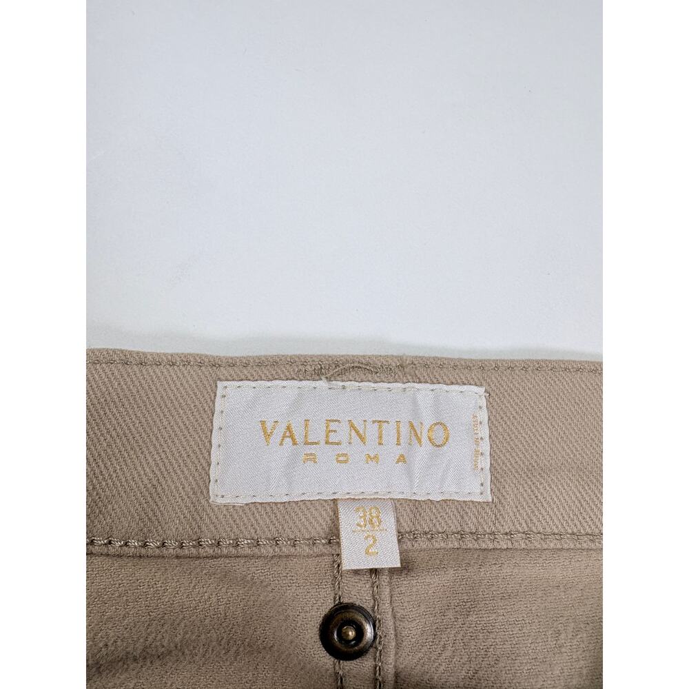 Vintage Valentino Roma Made in Italy Taupe Bootcut Stretch Jeans Size 38 US 2 - Picture 3 of 13